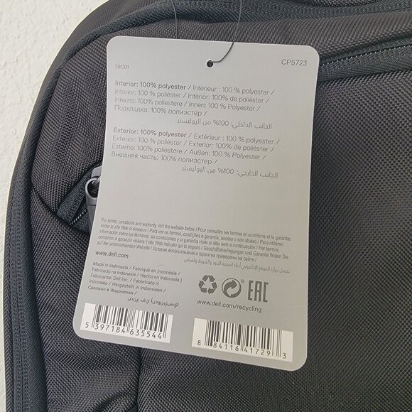 DELL EcoLoop Pro Laptop Backpack 17 BRAND NEW WITH TAGS - Picture 6 of 16